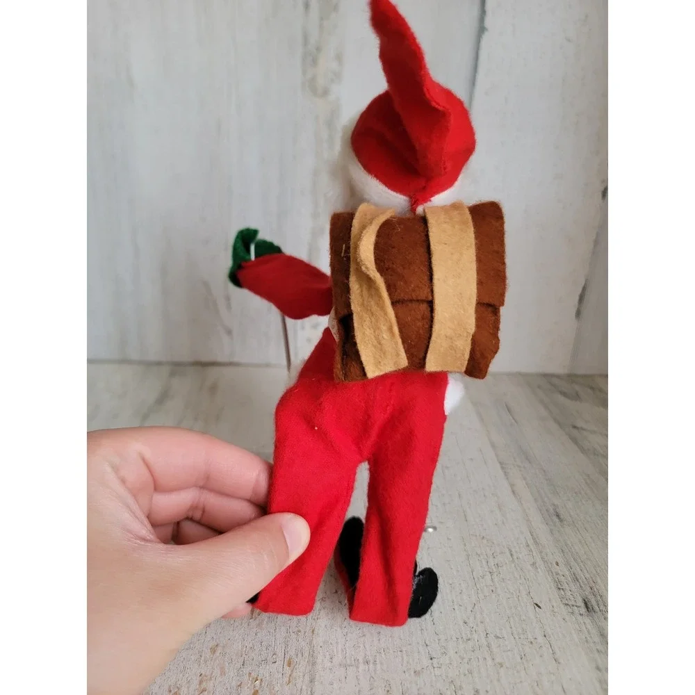 Annalee ski Santa Claus vintage mobility doll plush skiing home decor